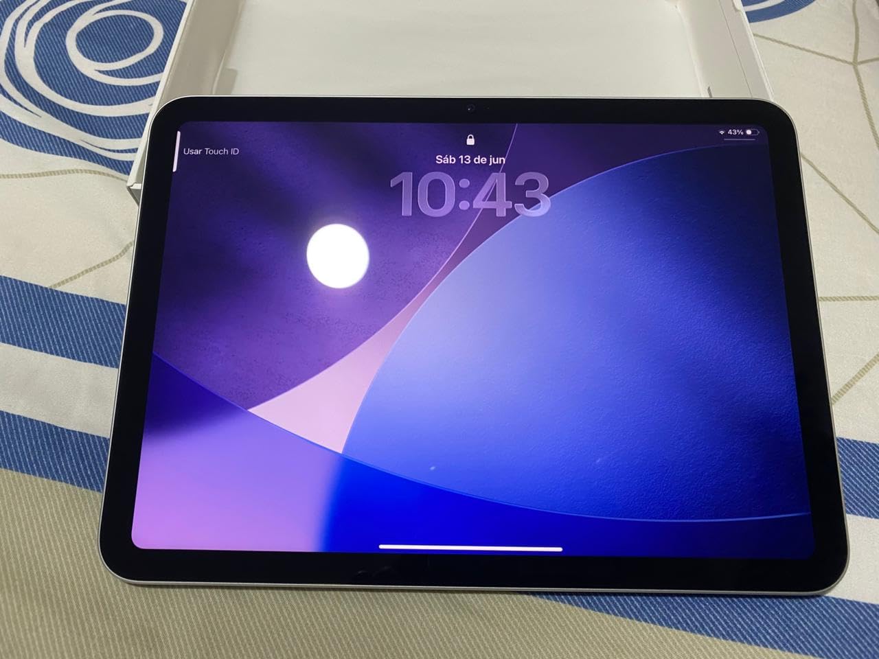 Apple iPad 11-inch: A16 chip, 11-inch Model, Liquid Retina Display, 128GB, Wi-Fi 6, 12MP Front/12MP Back Camera, Touch ID, All-Day Battery Life - Blue customer photo 1
