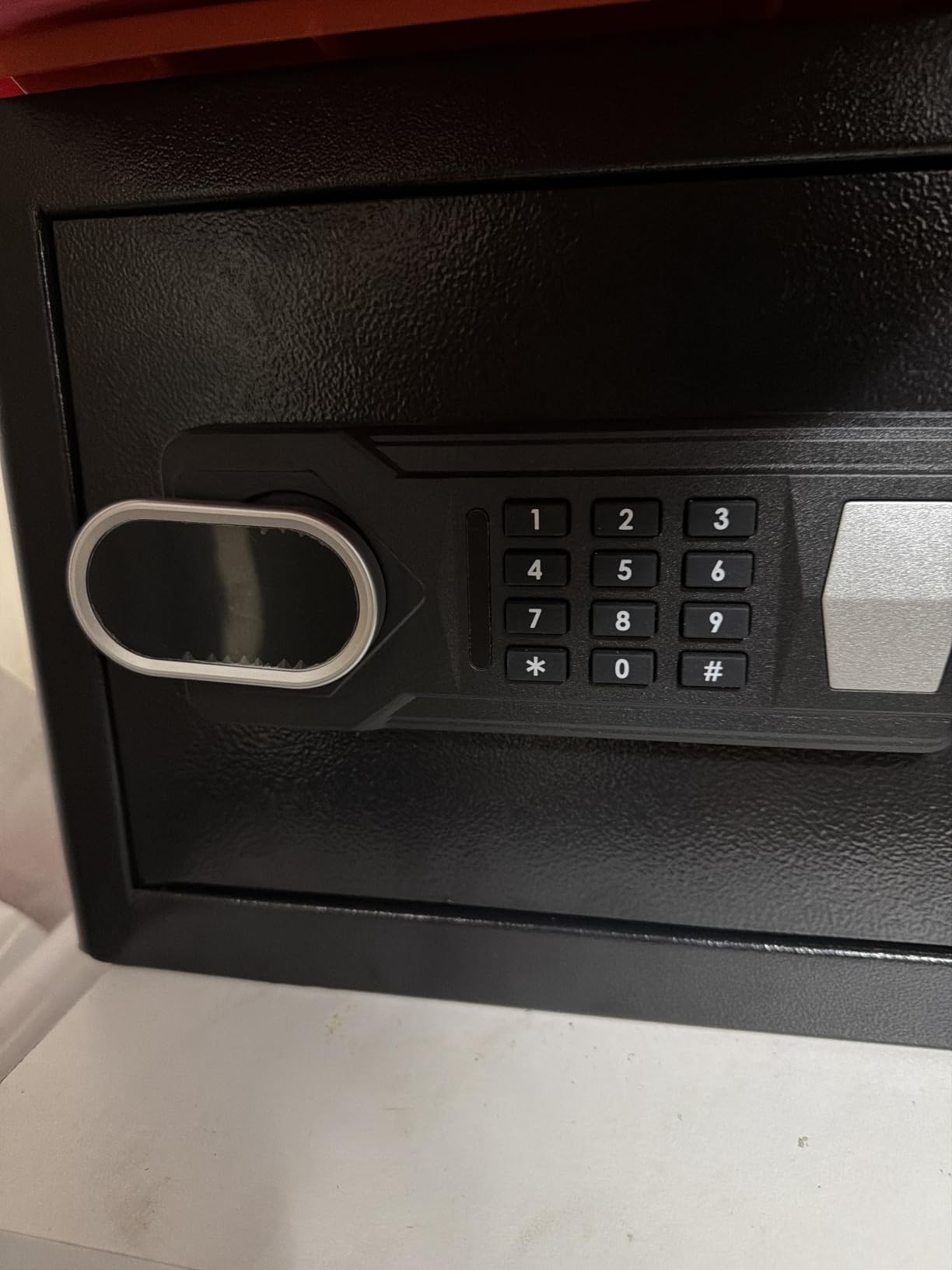 1.3 Cubic Feet Small Fire Safe Box for Home, Fireproof Safety Lock Box with Digital Keypad, Spare Keys and Removable Shelf, Personal Security Home Safes for Money, Jewelry, ID Documents customer photo 1
