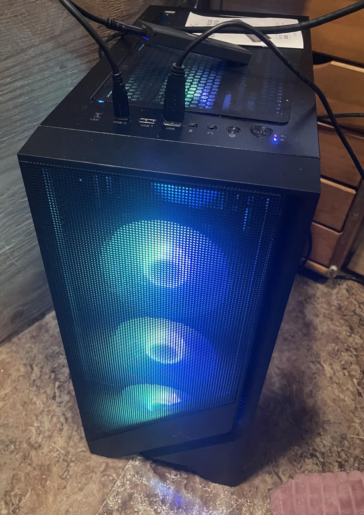 msi Codex Z2 Gaming Desktop: AMD R7-8700F, GeForce RTX 5070, 32GB DDR5, 2TB m.2 NVMe SSD, USB Type-C, VR-Ready, Windows 11 Home : A8NVP-436US customer photo 1