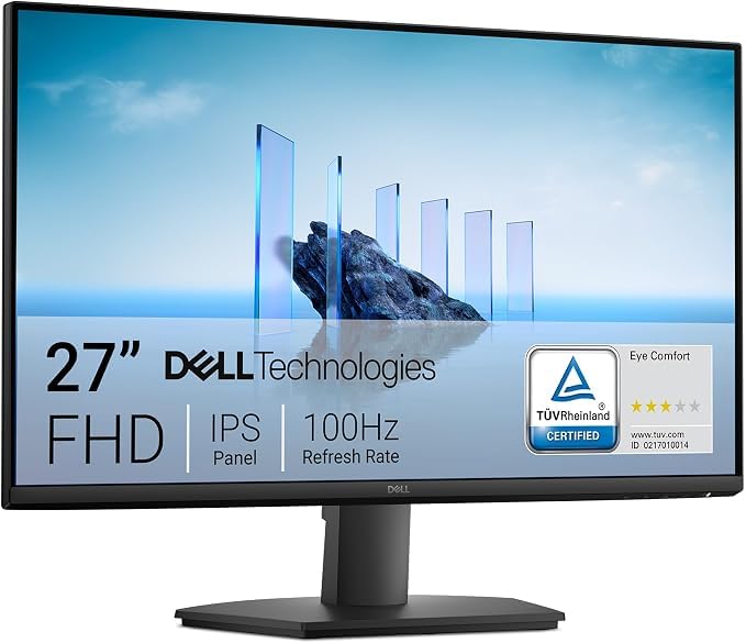 Dell 27 Monitor - SE2725HM - 27-inch Full HD (1920x1080) 16:9 100Hz Display, IPS Panel, 16.70 Million Colors, Anti-Glare, 1 HDMI / 1 VGA Port, TÜV Rheinland 3-Star*, Comfortview Plus - Black customer photo 2
