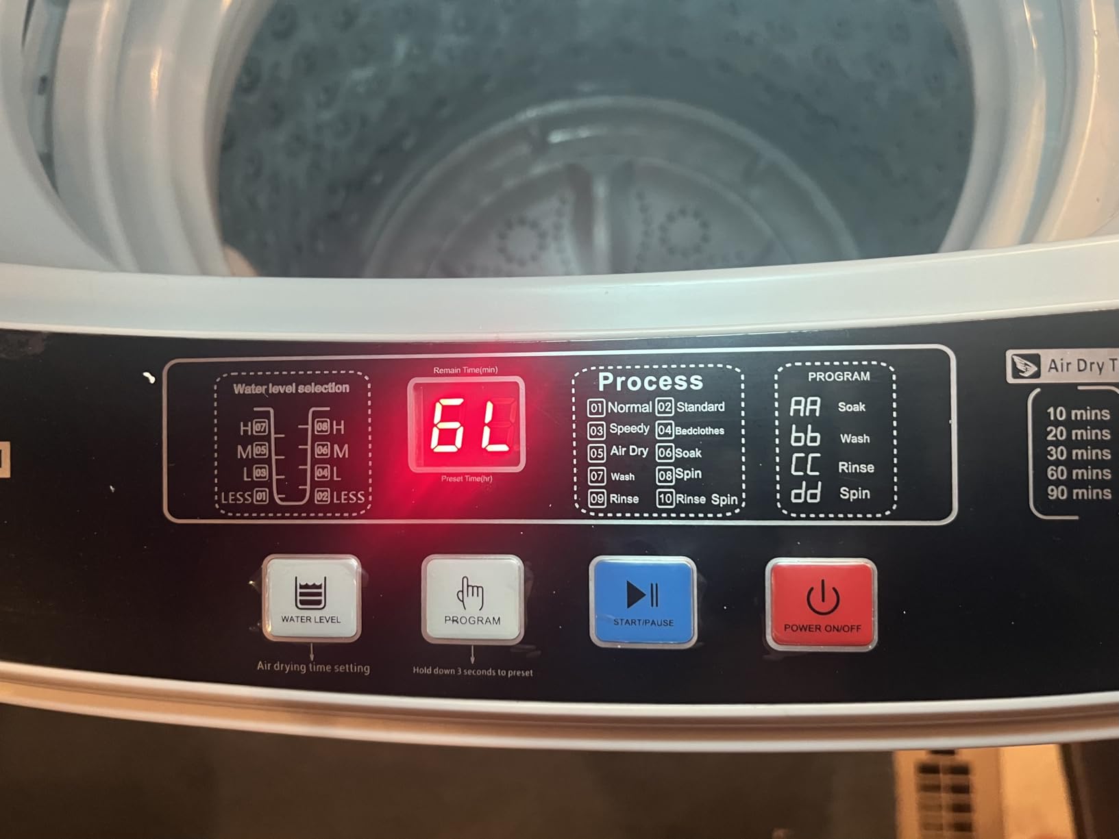 Winado Full Automatic Washing Machine, 17.6Lbs Top Load Portable Washer with Drain Pump, 10 Wash Programs 8 Water 2 in 1 Washer and Dryer for Apartments, RV, Camping customer photo 2