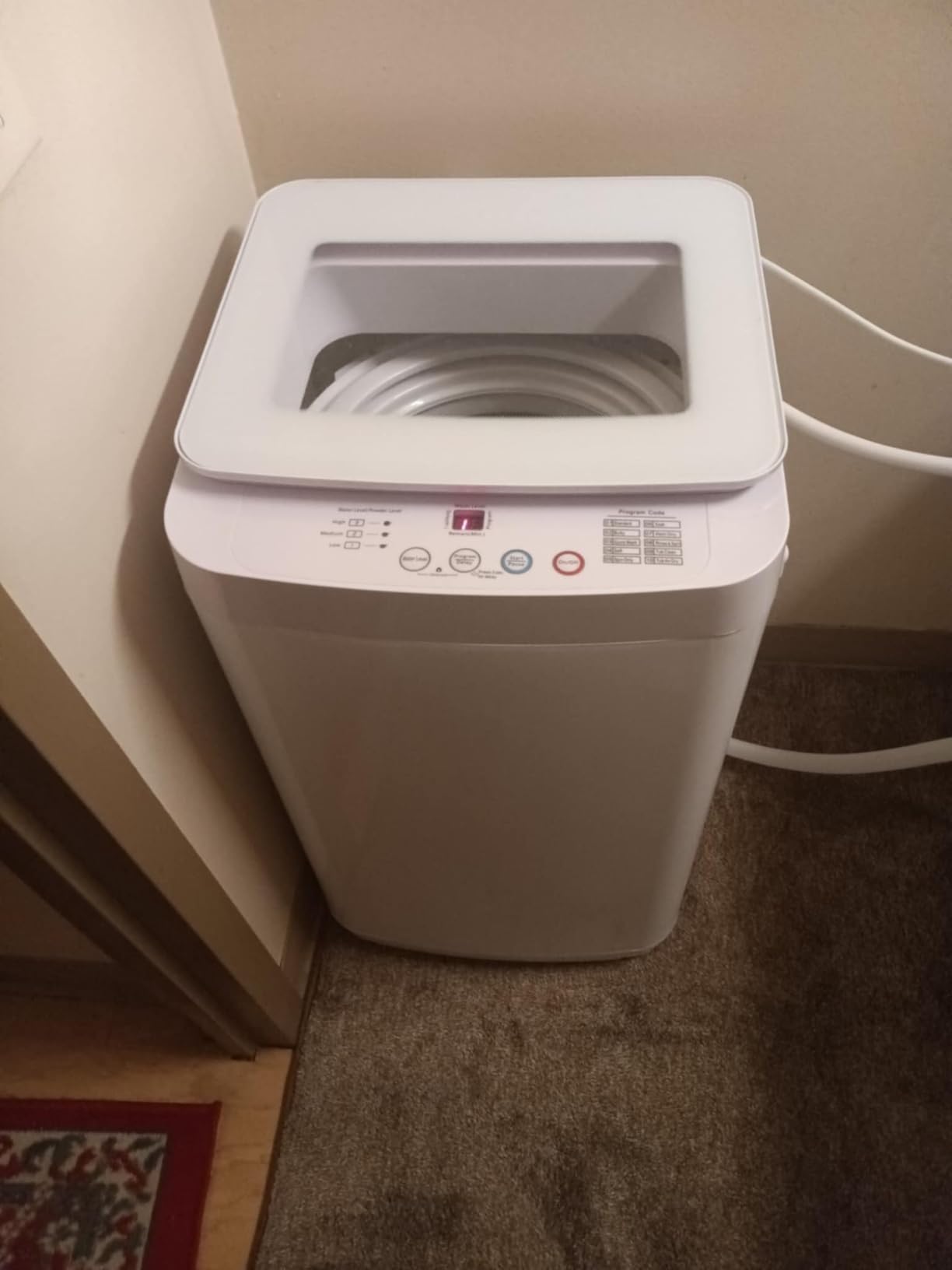 Auertech 18 lbs Portable Washing Machine, Fully Automatic Portable Washer with LED Display, 7 Wash Cycles, 4 Water Levels, Top Load Washing Machine for Apartment, RV, Dorm, Home customer photo 1