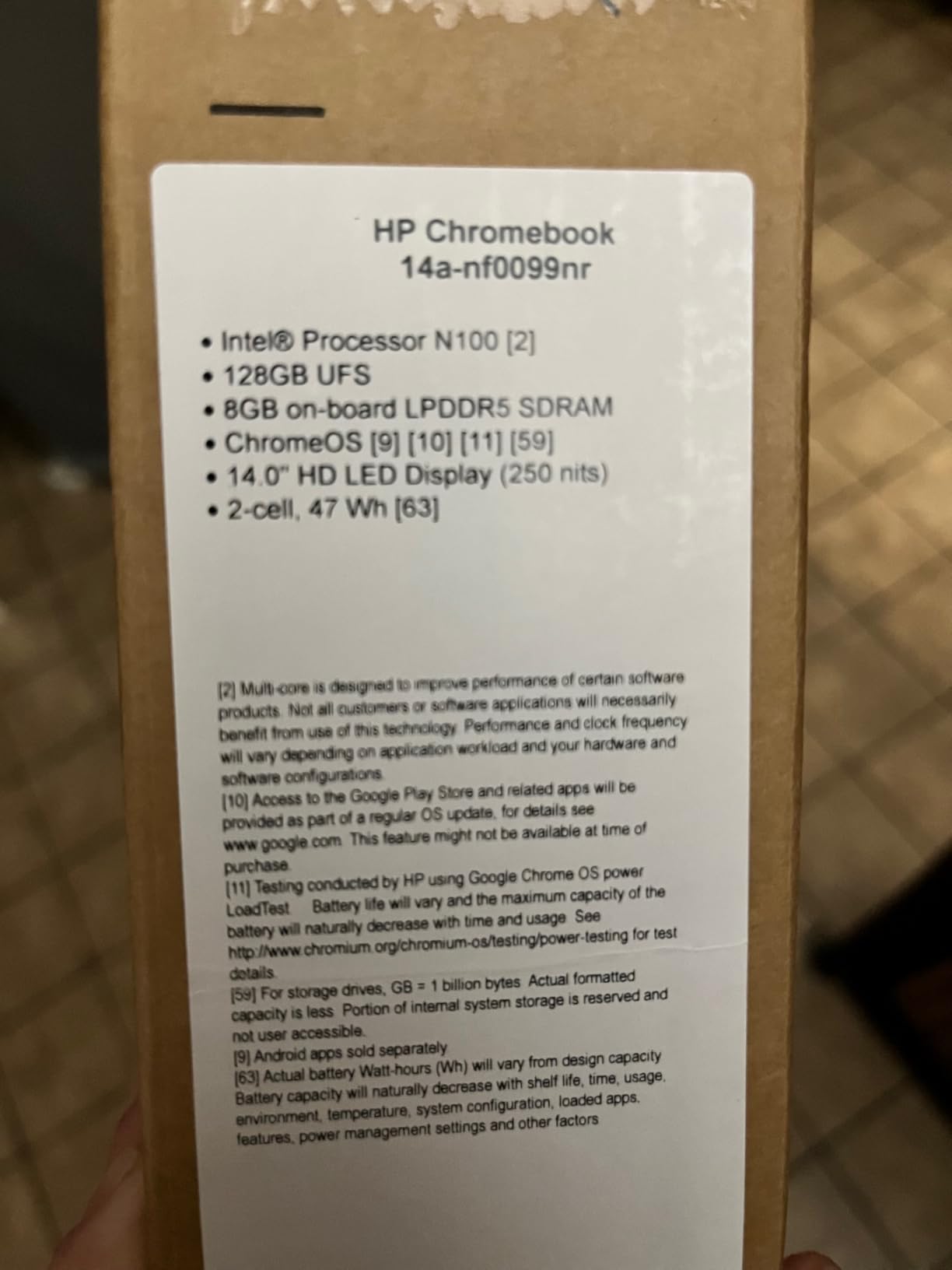 HP Chromebook 14 inch Laptop, HD Display, Intel Processor N100, 8 GB RAM, 128 GB UFS, UHD Graphics, Chrome OS, Chalkboard Gray, 14a-nf0099nr customer photo 1