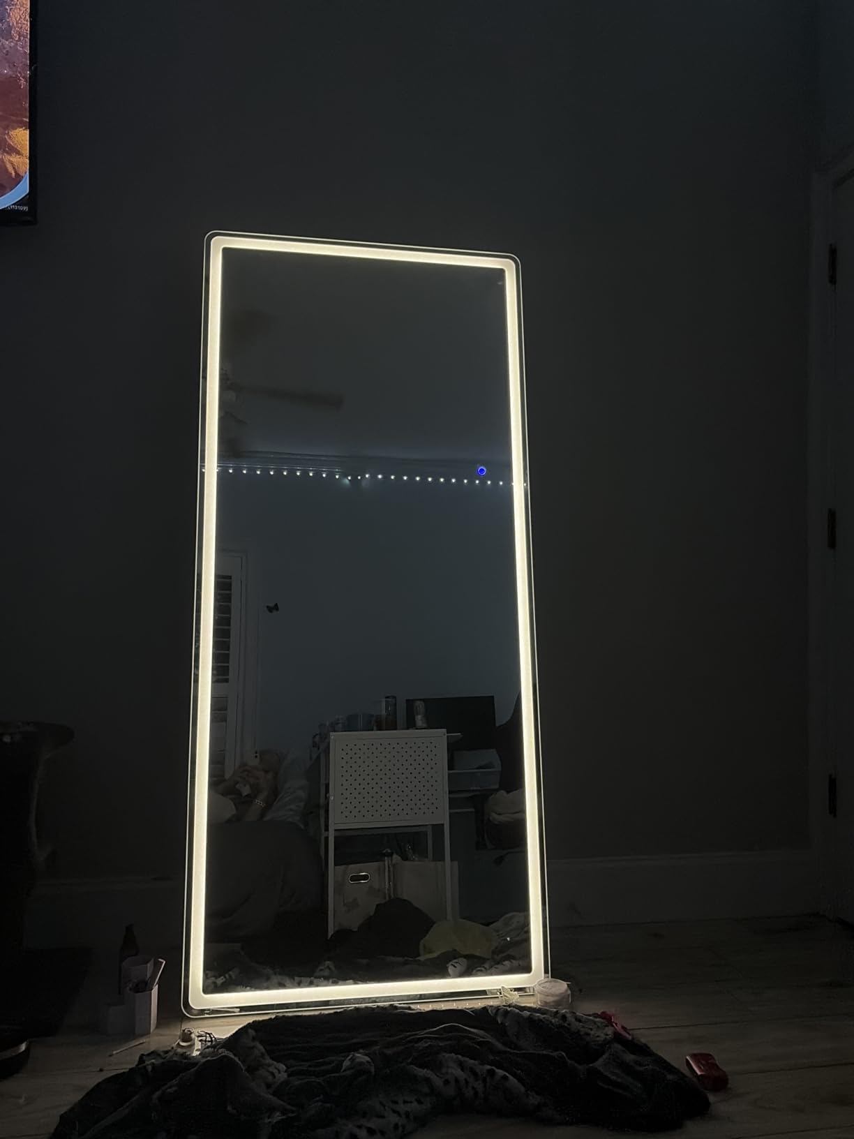 LED Arched Full Length Mirror with Lights 65