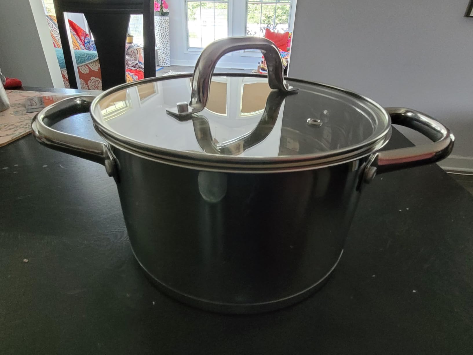 Homikit 20 Quart Soup Pot with Lid, Large Stainless Steel Stock Pot with Double Handles, Heavy Duty Cookware Induction Stockpot for Canning Steaming Simmering, Compatible All Cooktops, Dishwasher Safe customer photo 2