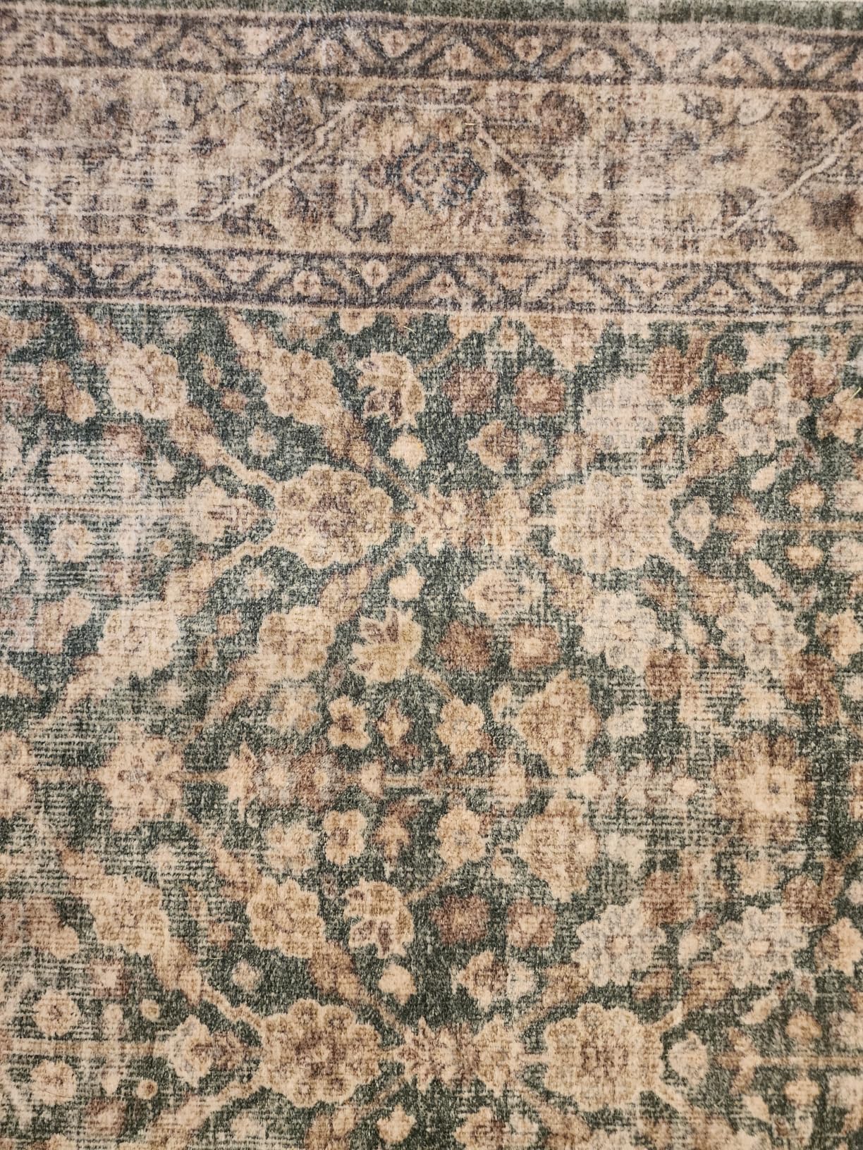Machine Washable Rugs for Living Room: 8x10 Area Rugs for Bedroom Vintage Stain Resistant Non Slip Low Pile Lightweight Boho Carpet for Kitchen Dining Room Farmhouse Kids Room Nursery customer photo 1