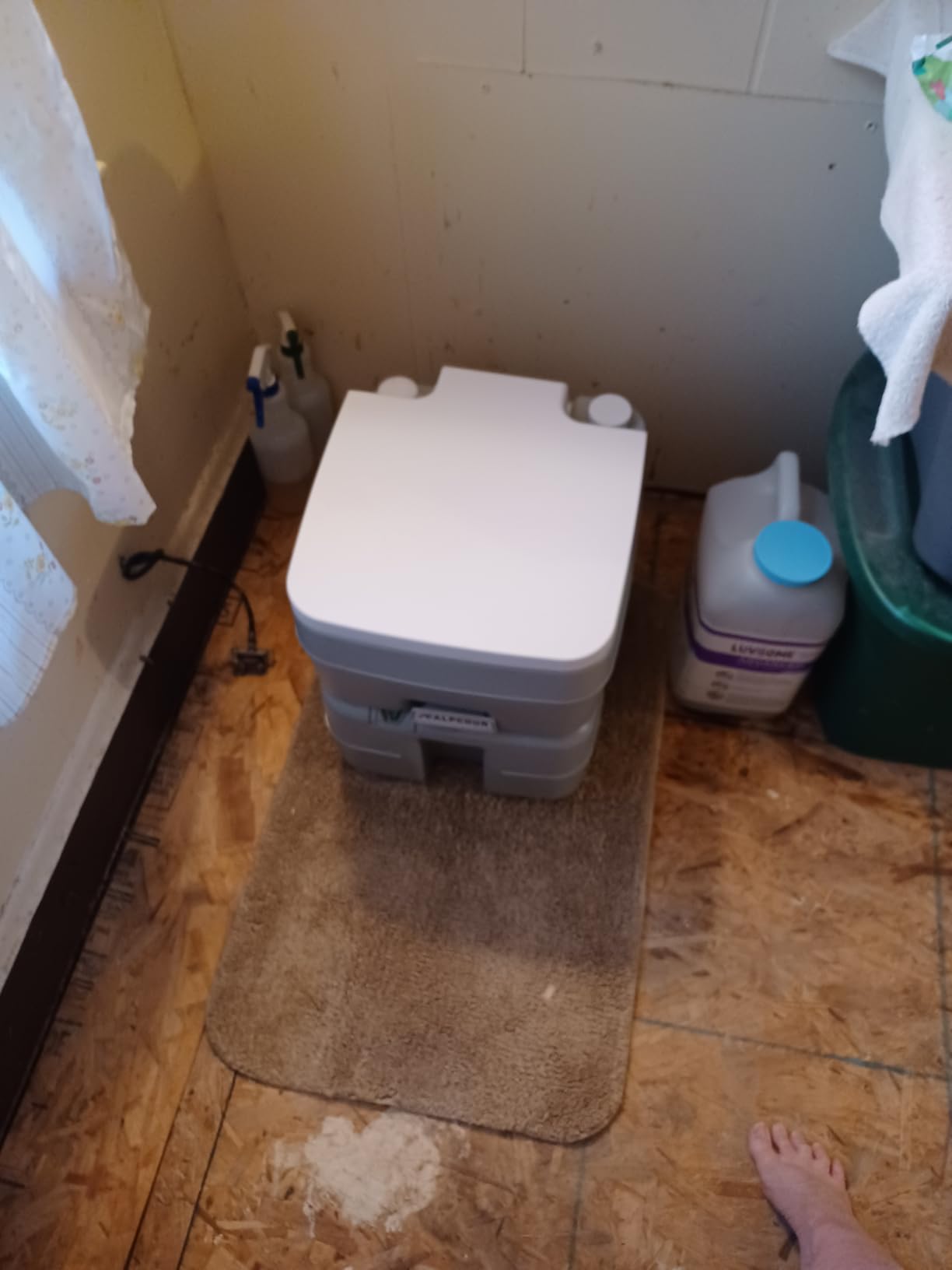Alpcour Portable Toilet - Compact Indoor & Outdoor Commode w/Travel Bag for Camping, RV, Boat - Piston Pump Flush, 6 Gallon Waste Tank, Built-In Pour Spout & Washing Sprayer customer photo 2