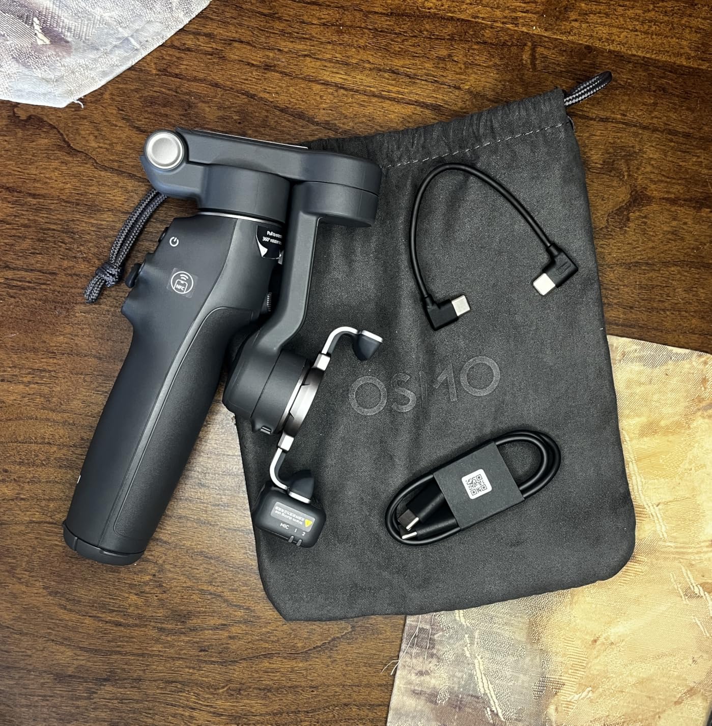 DJI Osmo Mobile 8 Gimbal Stabilizer for Phone, 3-Axis Stabilization | AI Native Tracking with Audio & Lighting, 360 Pan Rotation, Built-in Extension Rod & Tripod, 10h Battery, Extension Rod customer photo 1