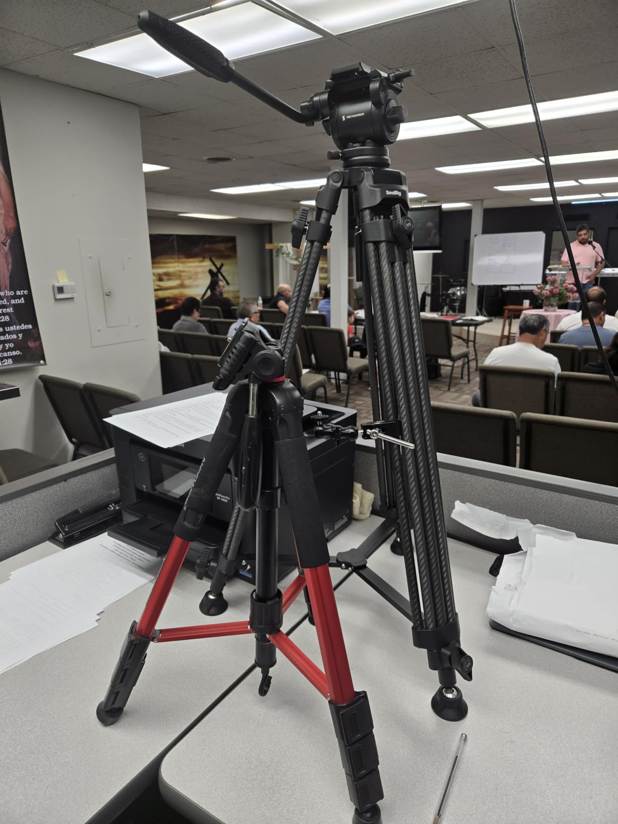 SMALLRIG 73''/186cm Heavy Duty Aluminum Alloy Video Tripod with Fluid Head customer photo 1