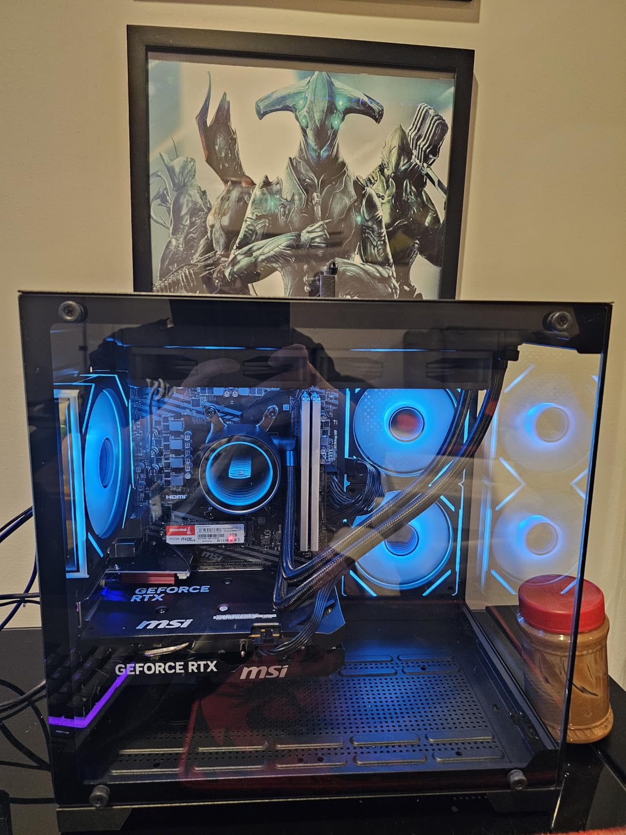 YAWYORE Gaming PC, AMD Ryzen 7 5700X, GeForce RTX 5060 Desktop Computer | 32GB DDR4 RAM, 1TB M.2 NVMe SSD, ARGB Fans, WiFi+BT customer photo 2