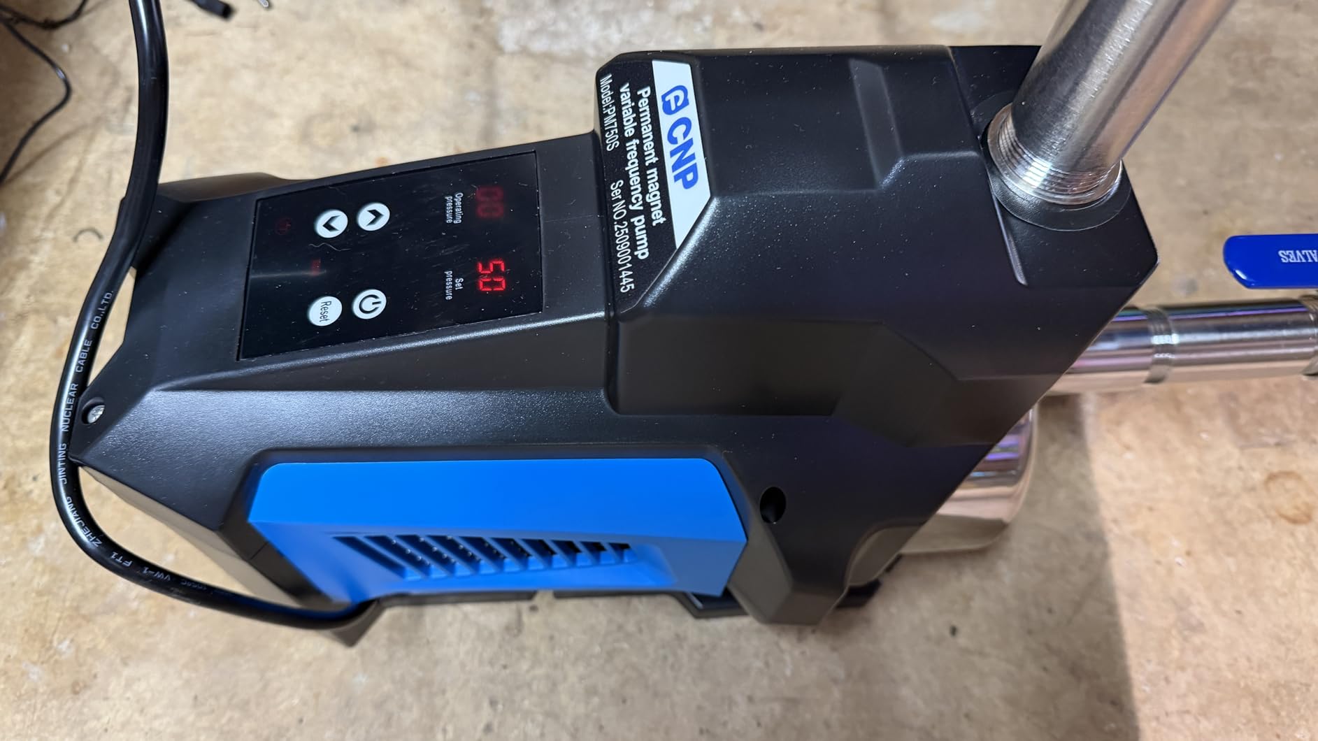 1HP 80PSI Whole House Variable Speed Automatic Water Pressure Booster Pump, Integrated Self-Priming, Low Noise, Variable Speed Constant Pressure Smart Pump for Home House Villa Apartment customer photo 1