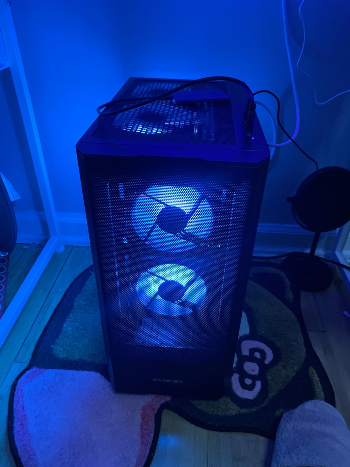 Prebuilt Gaming Desktop PC, AMD Ryzen 5 5500, GeForce RTX 3050 6GB, 16GB DDR4 3200MHz RAM, 1TB NVMe SSD, ARGB Air Cooling, Wi-Fi, Tower Computer for Gaming, Streaming, Editing customer photo 1