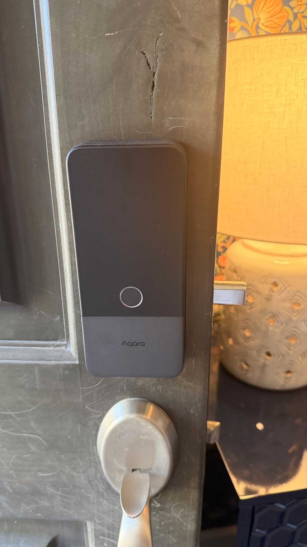 Aqara UWB Smart Lock U400, Matter Over Thread, Apple Home Key, Fingerprint Keyless Entry Deadbolt, Touchscreen Keypad, Rechargeable Battery, Supports HomeKit, Alexa, Google, Home Assistant, Black customer photo 2