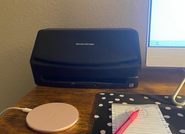 ScanSnap iX2400 High-Speed One-Touch Button Color Document Scanner, Black | Simple | Photos & Receipts | 100 Page Auto Document Feeder | Mac or PC customer photo 2