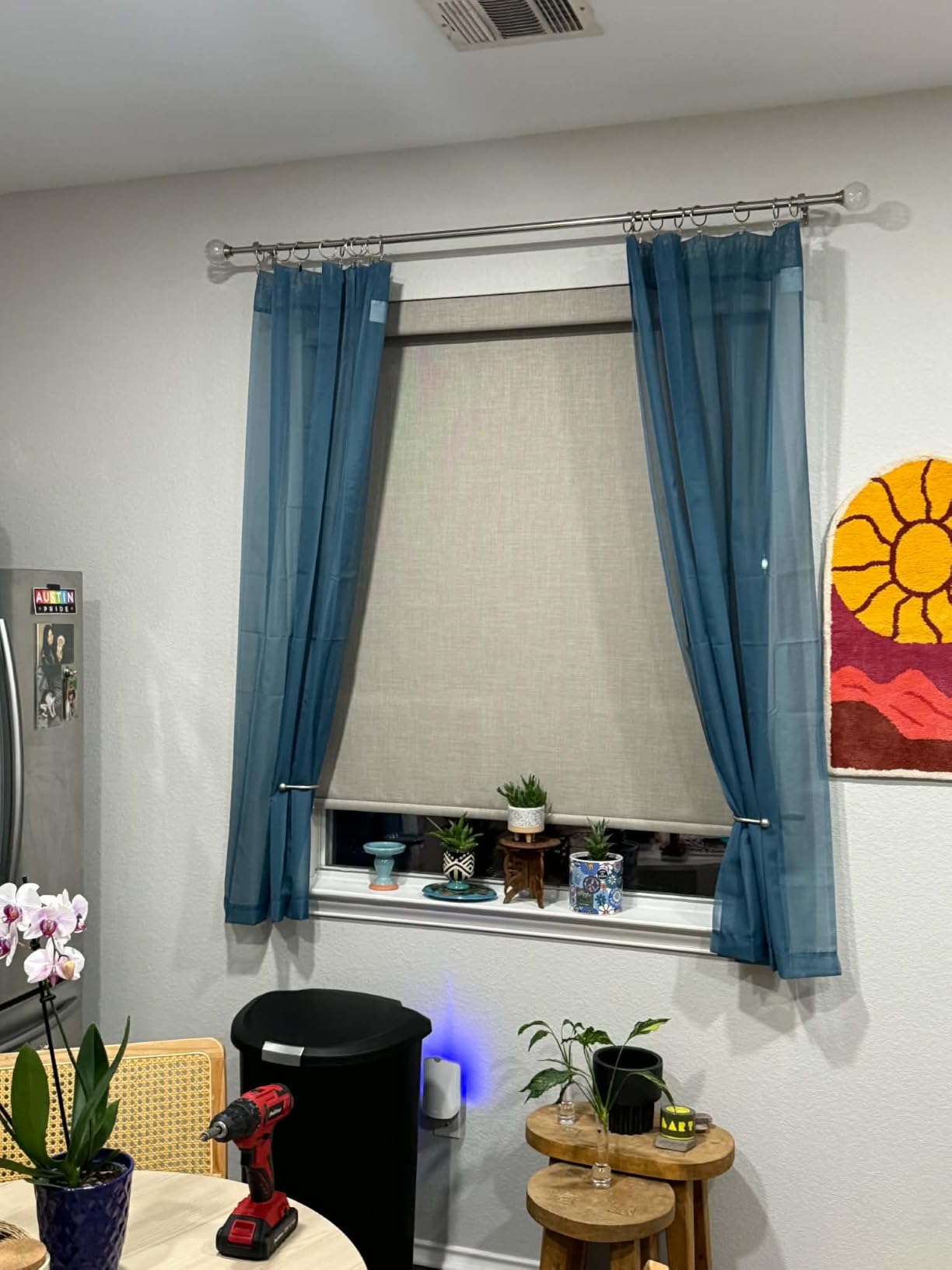 Blackout Roller Shades for Bedroom Window Cordless Free-Stop Blinds with Valance UV Protection 100% Black Out Linen Shades Blinds for Indoor Bathroom Windows Living Room Beige Oatmeal 34