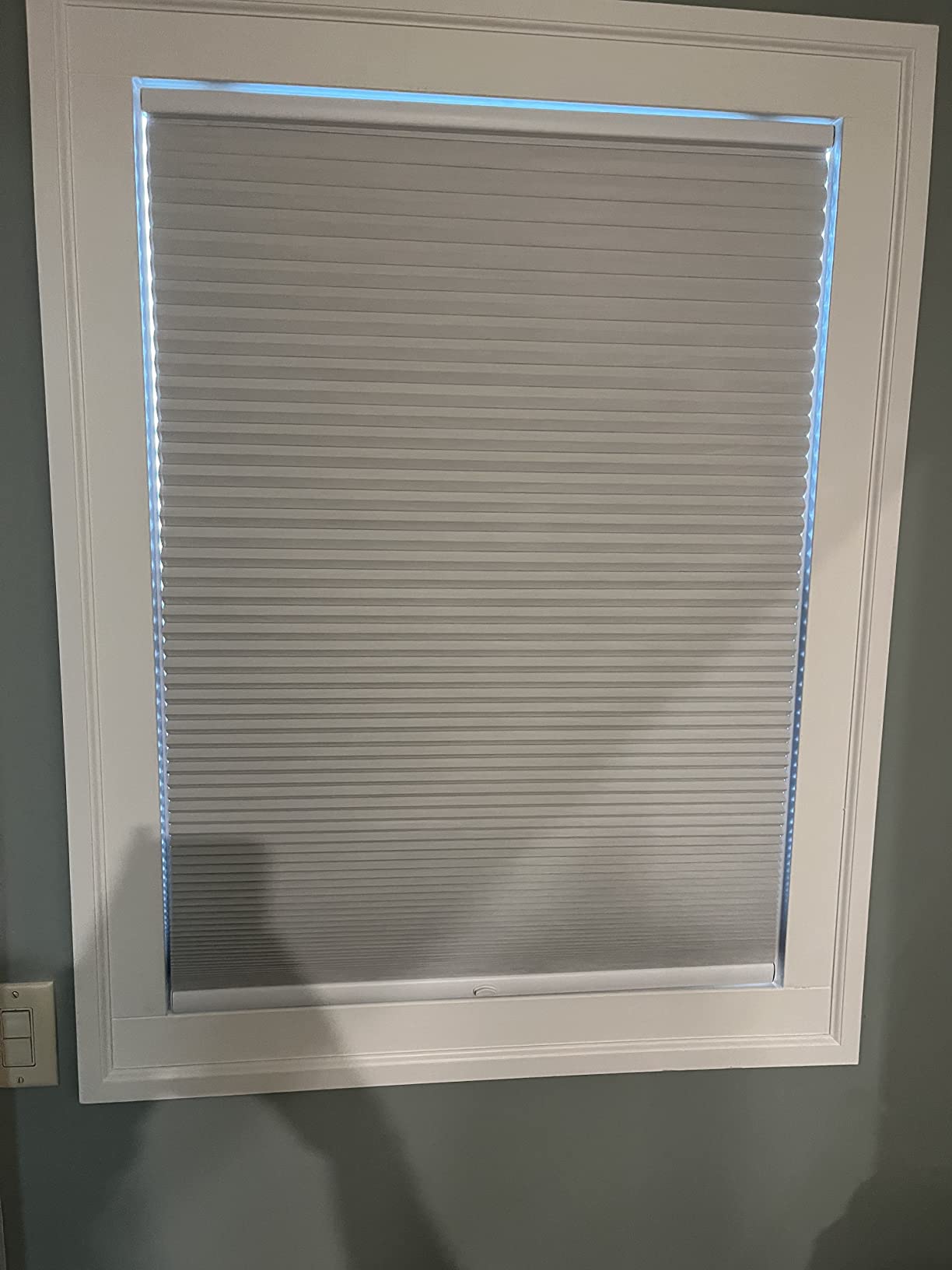 Custom Size Cordless Light Filtering Cellular Shades, Pebble Sand | Thermal Honeycomb Design, Inside or Outside Mount Indoor Window Blinds for Privacy & Light Control From Essence Collection customer photo 1