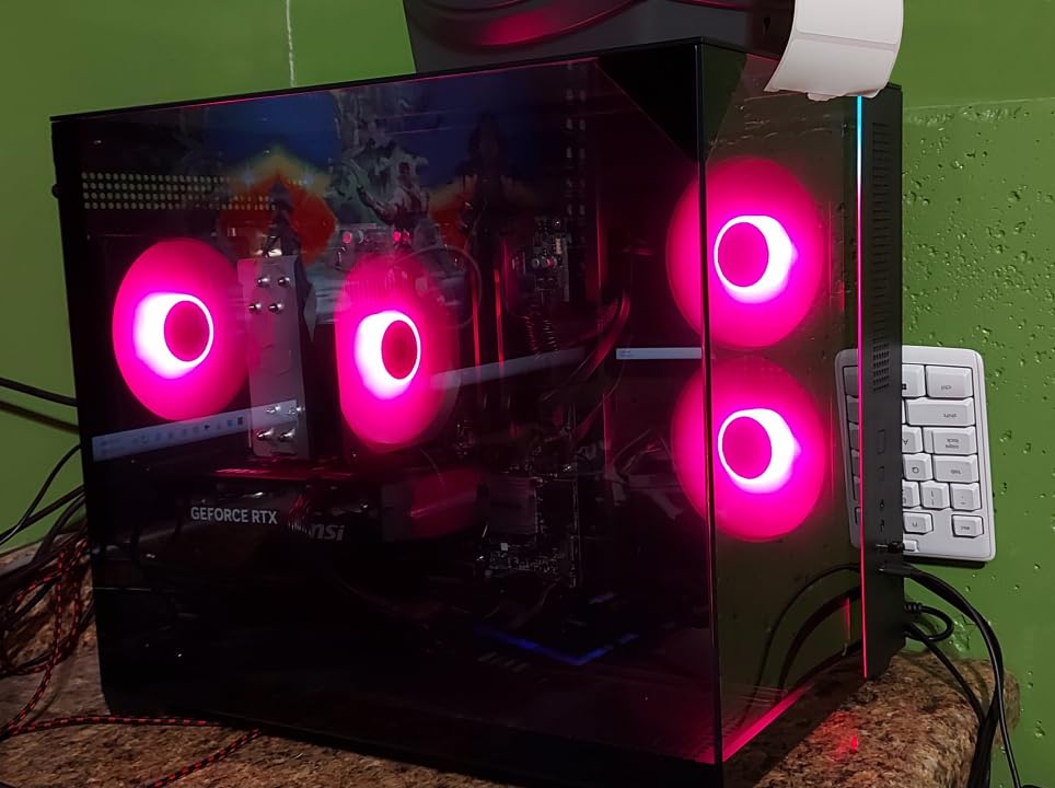 Skytech Gaming Crystal Gaming PC, AMD Ryzen 7 5700 3.7GHz, NVIDIA RTX 5060, 1TB NVMe SSD, 32GB DDR4 RAM 3200, 650W Gold PSU, Wi-Fi, Win 11, Desktop customer photo 1