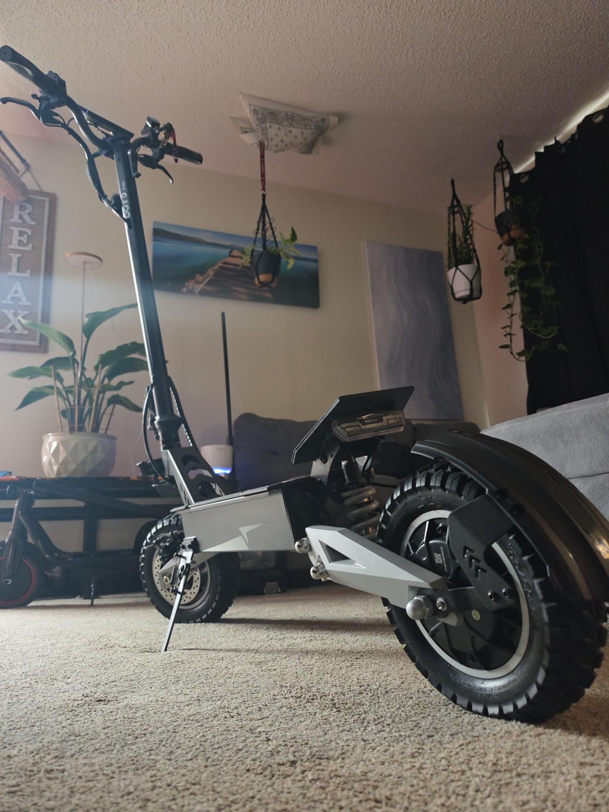 T10 Electric Scooter for Adults, 48V 18AH Battery Up to 46 Miles Long Range & Powerful Motor, 31 MPH Max Speed, 11 Inch All-Terrain Tires Folding Commuter E Scooter with Dual Suspension & LCD Display customer photo 1