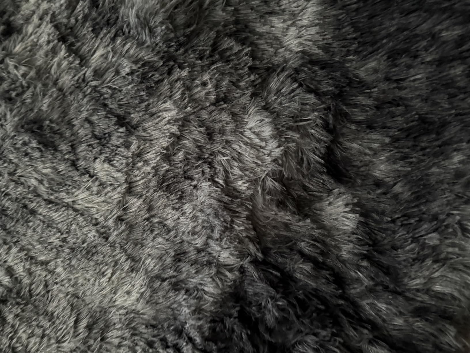 PLHXFR 8x10 Area Rugs Living Room: Fluffy Bedroom Soft Shag Rug Black Grey | Upgrade Non-Slip High Pile Carpet Fuzzy Plush Indoor Floor Decor Shaggy Rugs for Kid Boys Girls Playroom Nursery Modern Home customer photo 2