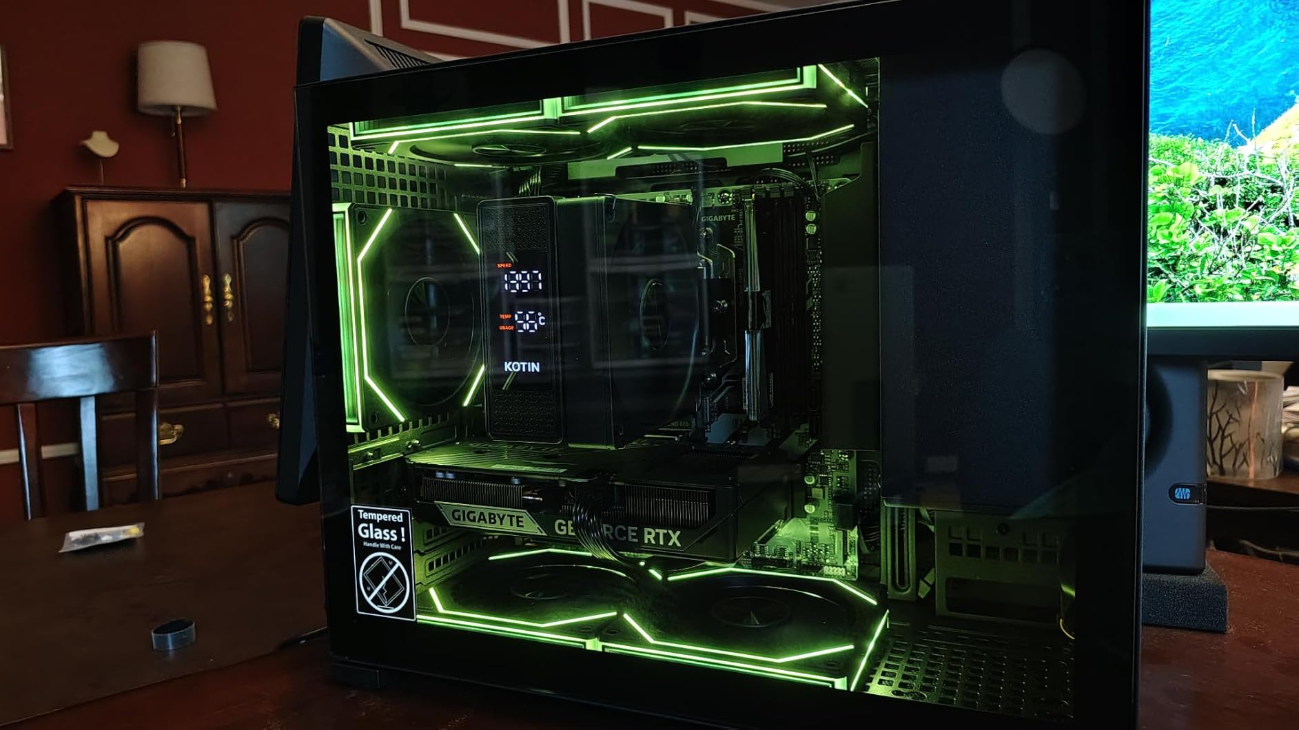 KOTIN Prebuilt Gaming PC Ryzen 5 9600X, 16GB DDR5, RTX 5060 Ti 8GB, 1TB SSD | Ryzen 5 Gaming Desktop, Digital Display CPU Cooler, 650W 80+ Gold PSU, WiFi 7, Assembled in USA, Windows 11 ARGB Tower customer photo 2