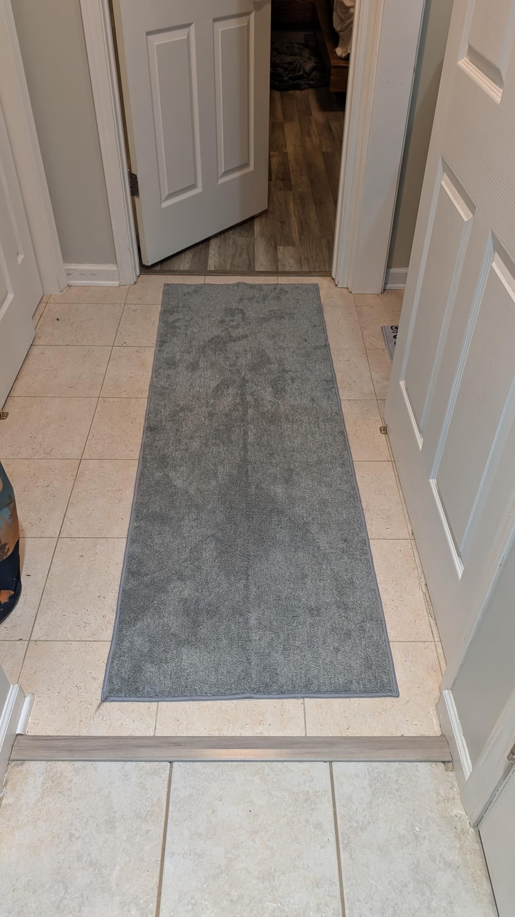 2x6 Grey Runner Rug Washable Non-Slip Soft for Kitchen Hallway Bathroom | Stays Put, Soft, Door-Friendly Thin, Kid & Pet Friendly, Bedroom, Laundry, Entryway, Indoor, Dorm, Playroom, Carpet, Area Rug, Home Decor customer photo 2