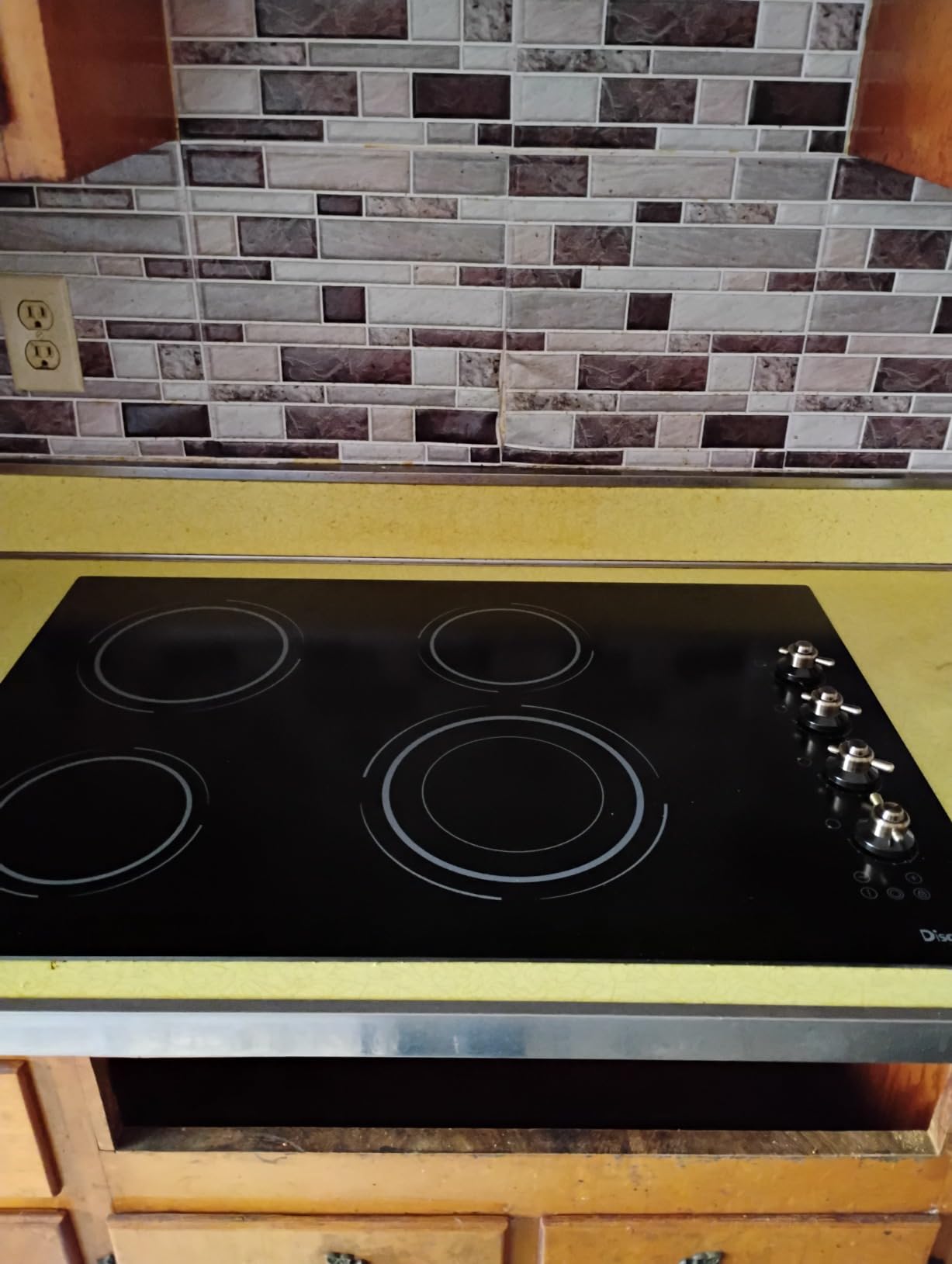 30 Inch Electric Cooktop, 6700W 240V Hard Wired, White Knob | 4 Burner Electric Stove 30 Inches Built-in, Timer, Safety Lock, Dual Ring, Cut-out Size: 29.13