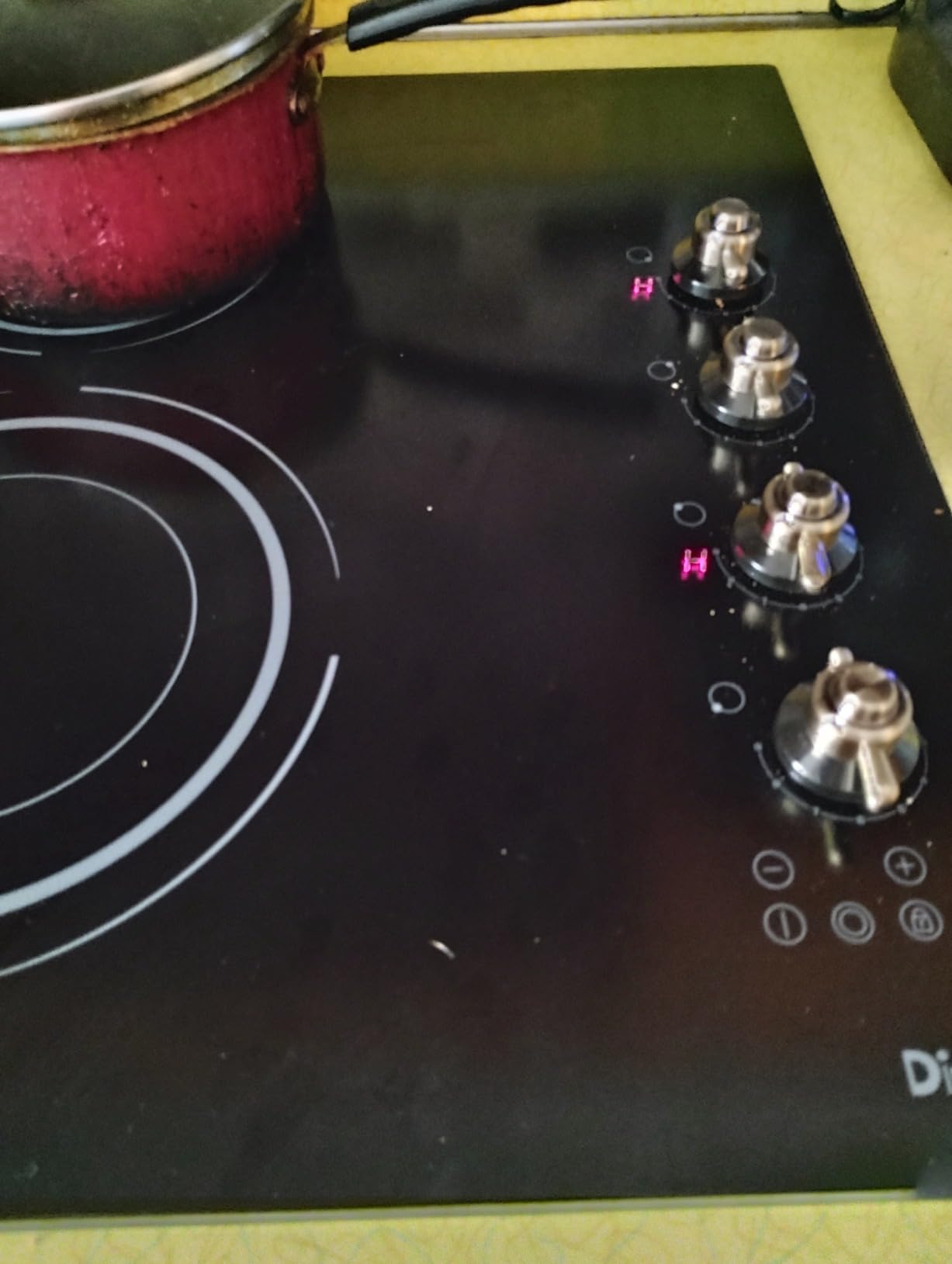 30 Inch Electric Cooktop, 6700W 240V Hard Wired, White Knob | 4 Burner Electric Stove 30 Inches Built-in, Timer, Safety Lock, Dual Ring, Cut-out Size: 29.13