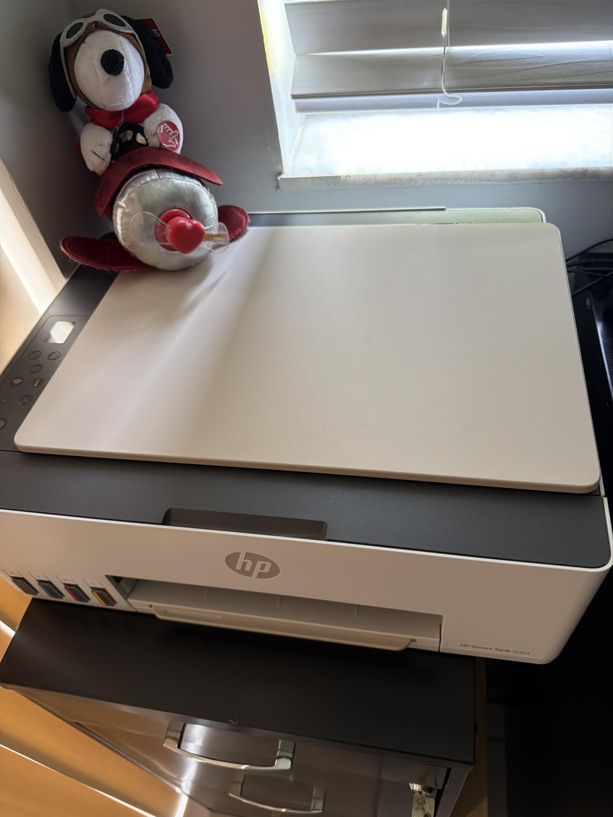 HP Smart Tank 5003 Wireless All-in-One Ink Tank Printer, Scanner, Copier with up to 3 Years of Ink Included, Best-for-Home, Cartridge-Free Refillable, AI-Capable (9B2D3A) customer photo 1