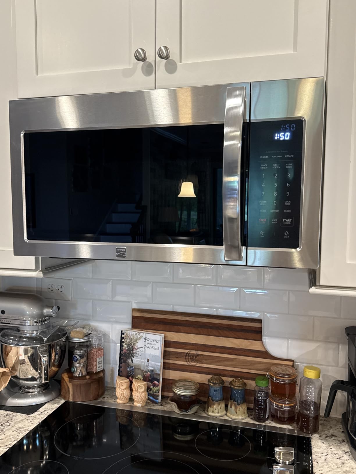 Kenmore Over-the-Range Microwave - 1000 Watts, 300 CFM Vent Fan, Preset Cooking Controls, Child Lock, LED Lighting, 1.7 cu. ft. Capacity, Stainless Steel customer photo 1