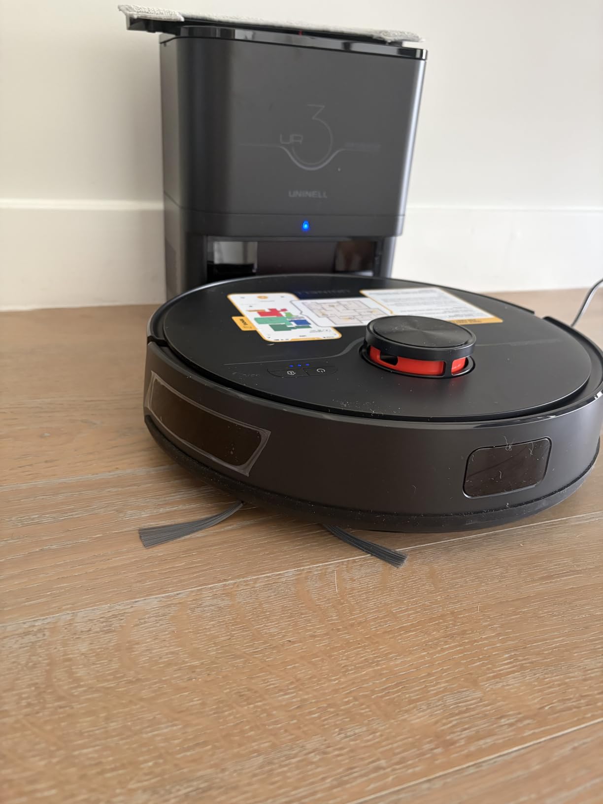 Robot Vacuum and Mop with Self-Emptying Station, 7000Pa Suction for Pet Hair on Carpets, LiDAR Navigation Creates No-Go Zones, Quiet, Works with Alexa, for Hardwood Floors & Multi-Floor Homes customer photo 2