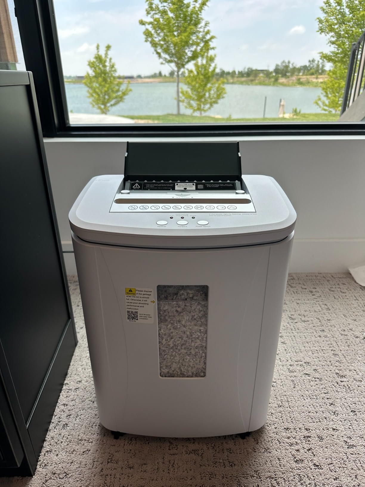 Heavy Duty Paper Shredder 400-Sheet Auto Feed P5 Micro Cut customer photo 1