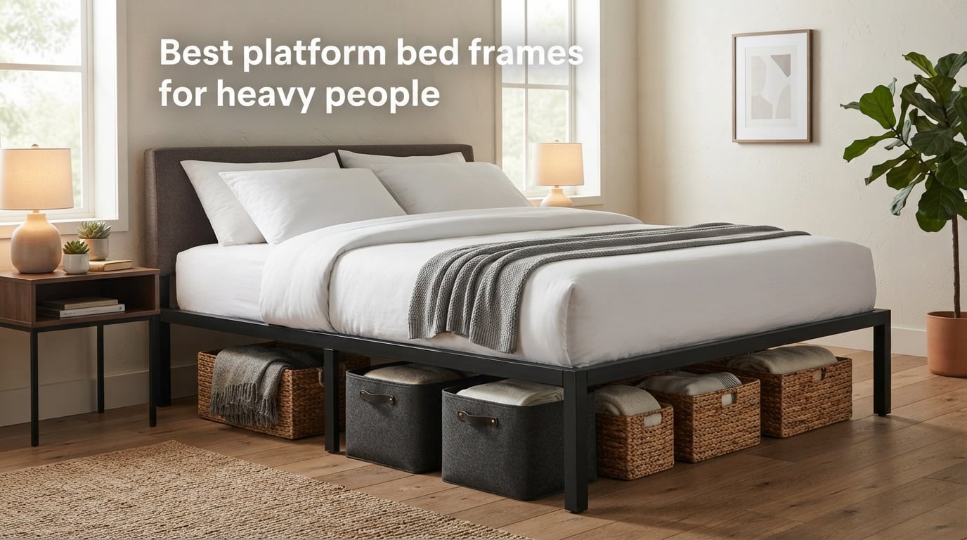 Best platform bed frames for heavy people