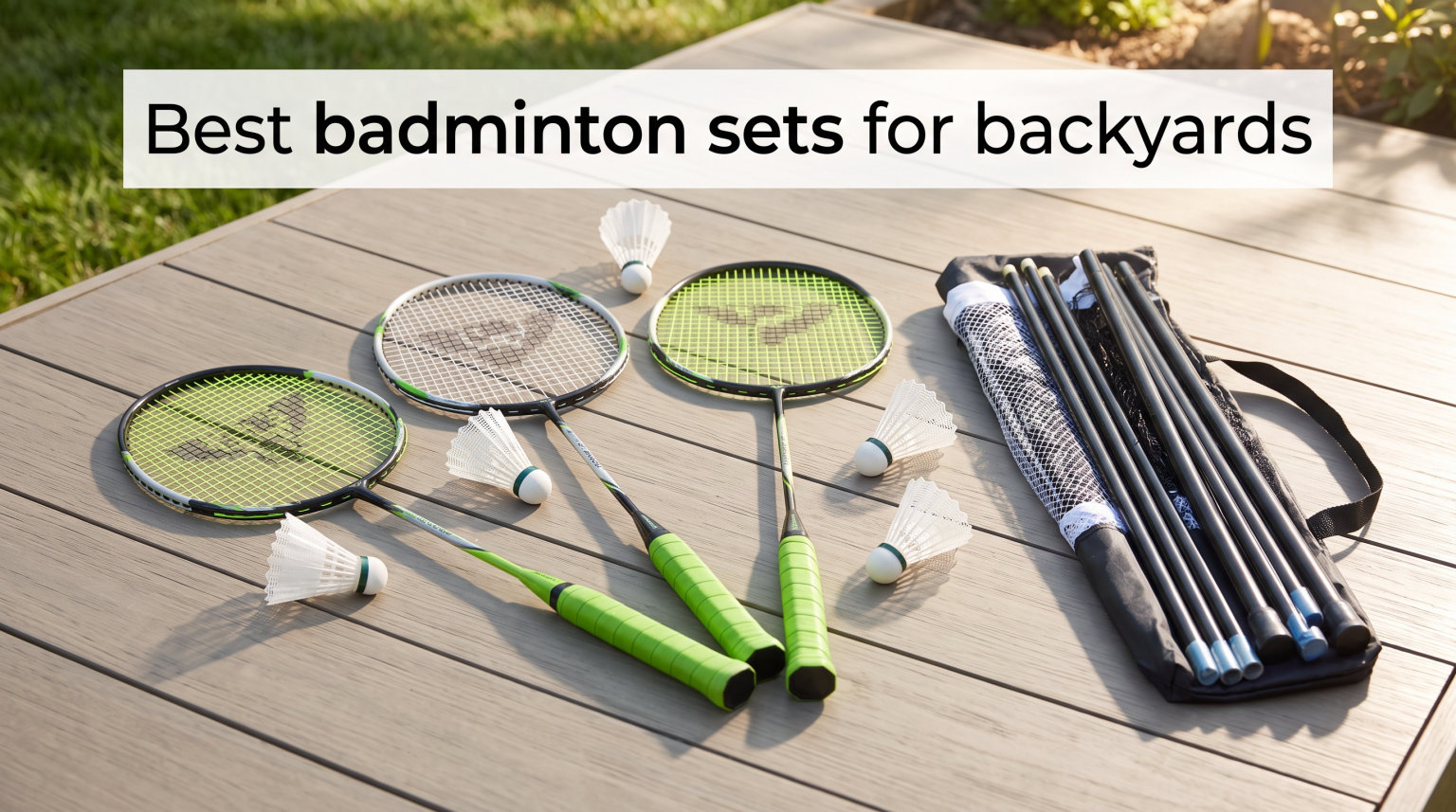 Best badminton sets for backyards