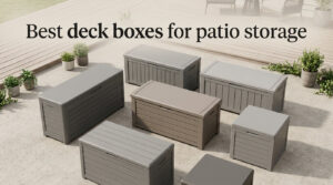 Best deck boxes for patio storage