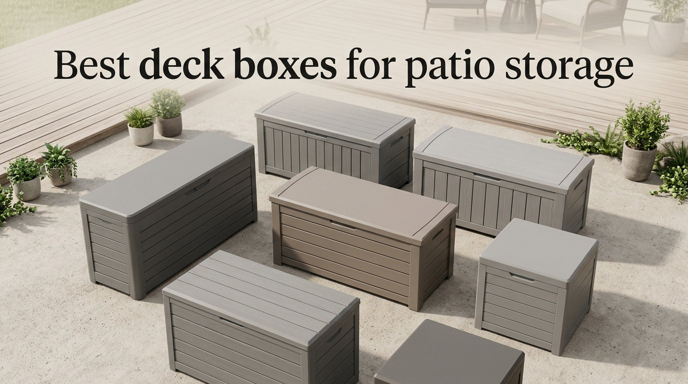 Best deck boxes for patio storage