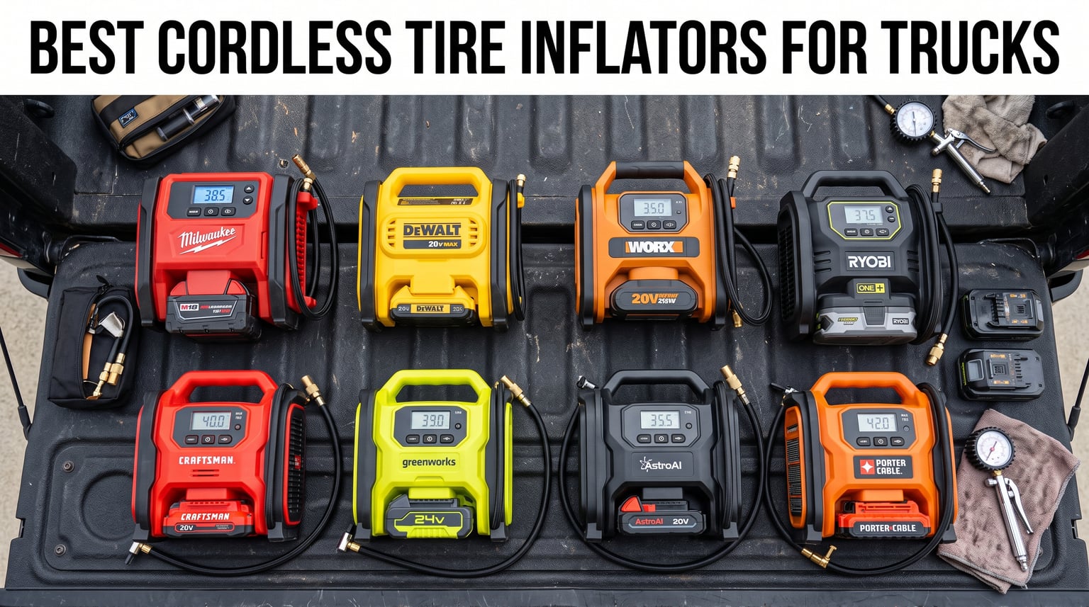 Best cordless tire inflators for trucks