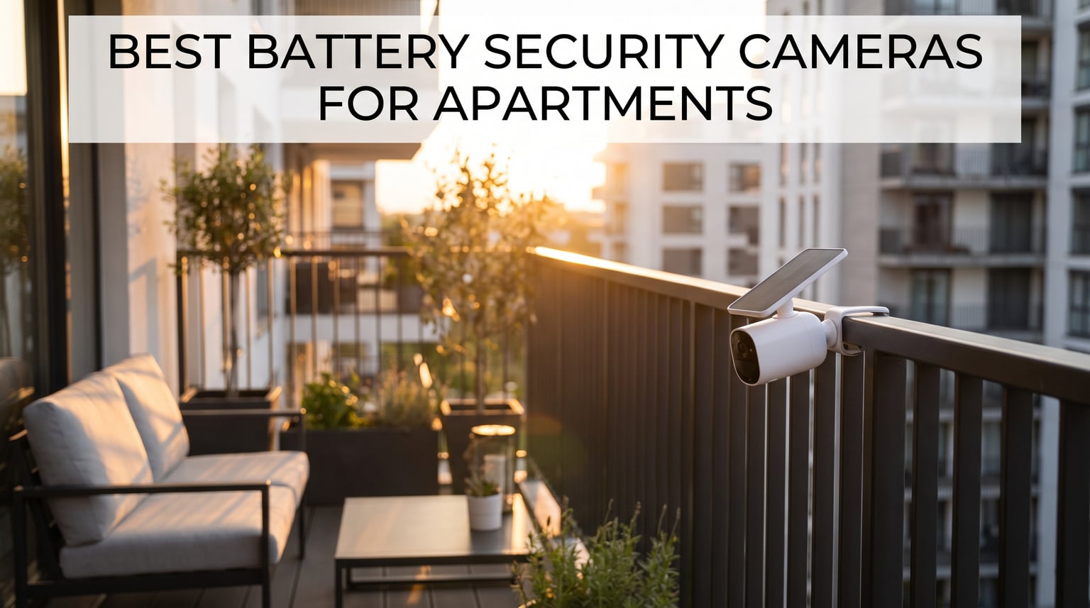 Best battery powered security cameras for apartments
