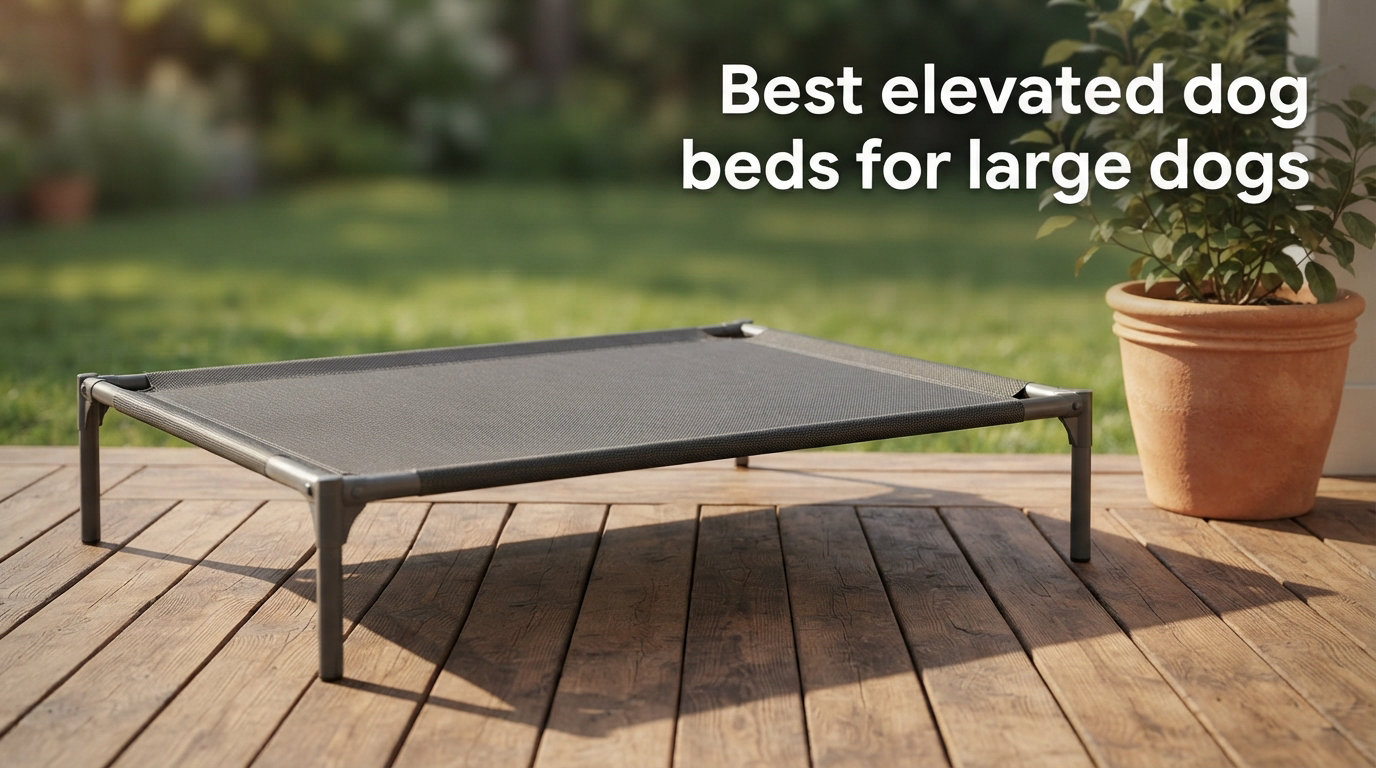 Best elevated dog beds for large dogs