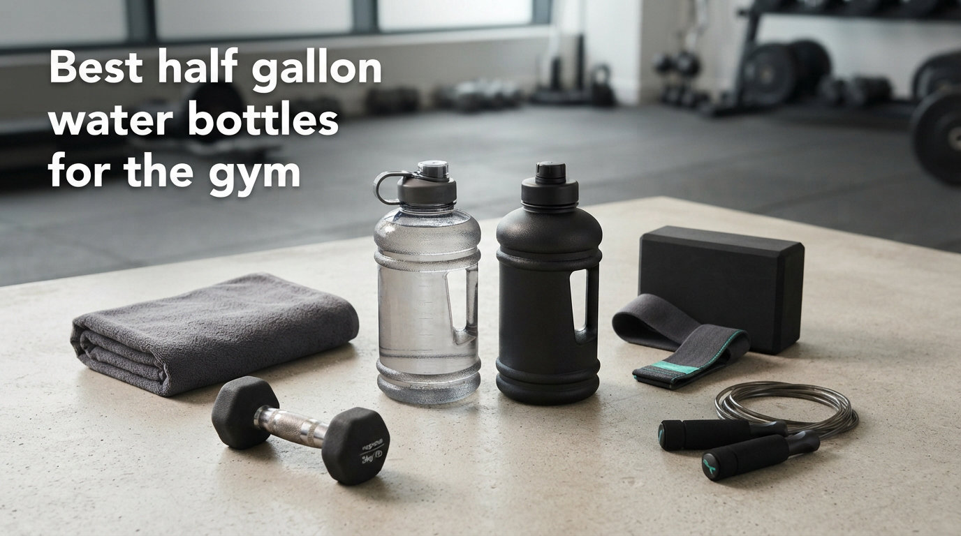 Best half gallon water bottles for the gym