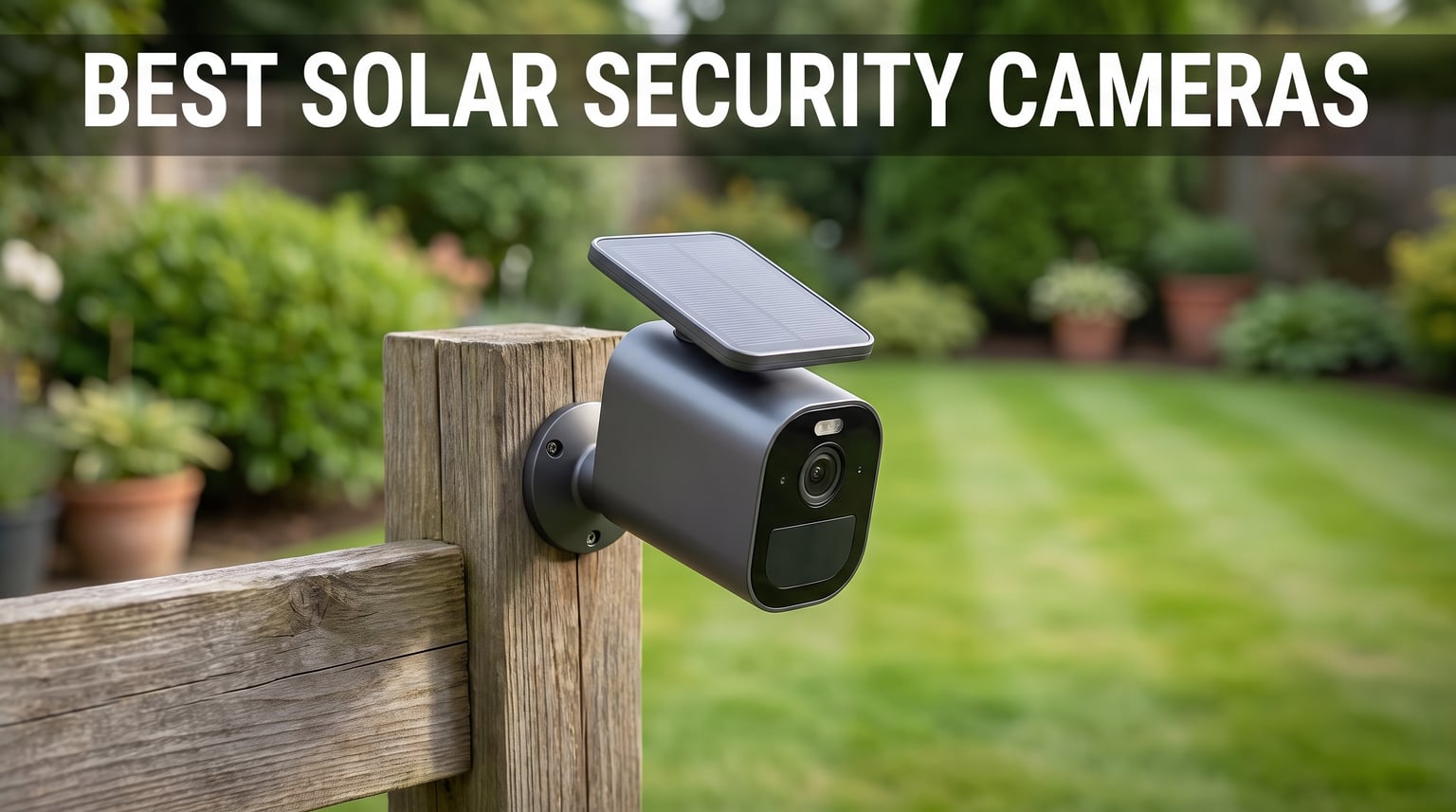 Best solar powered security cameras for backyards