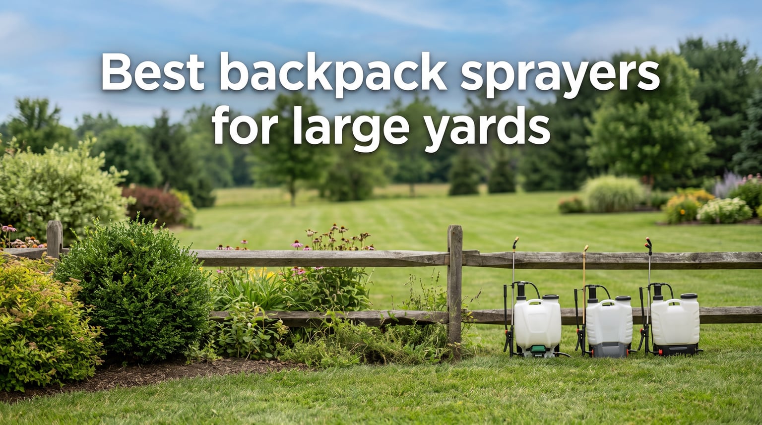 Best backpack sprayers for large yards