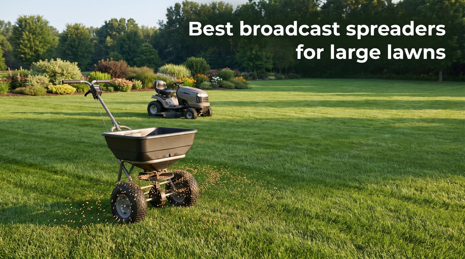 Best broadcast spreaders for large lawns