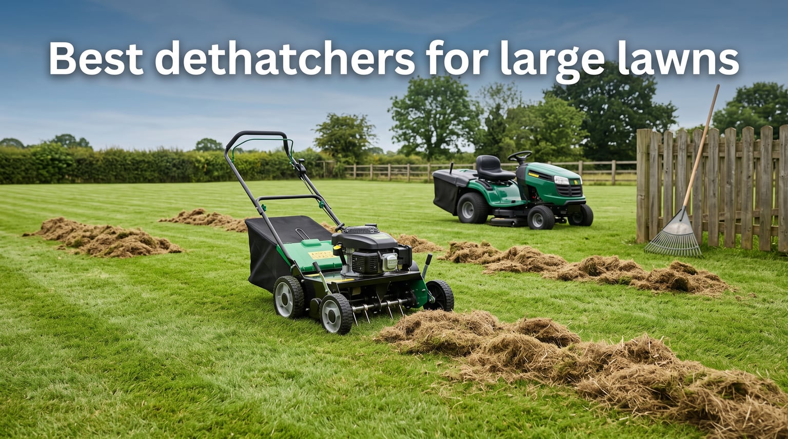 Best dethatchers for large lawns