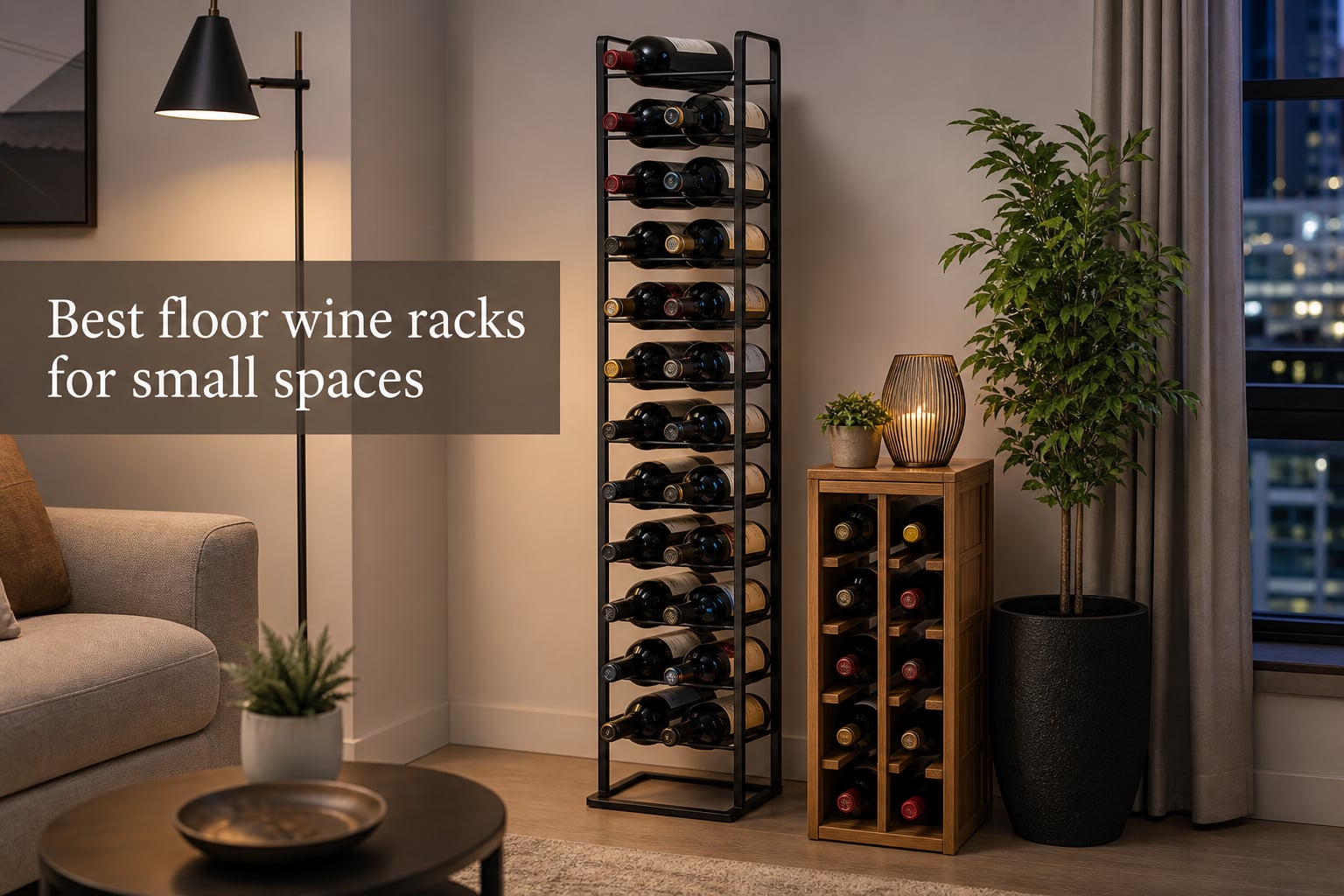 Best floor wine racks for small spaces