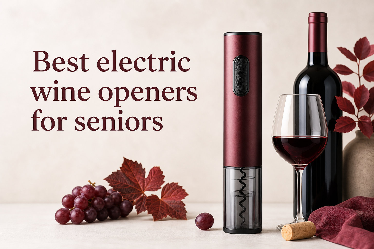 Best electric wine openers for seniors