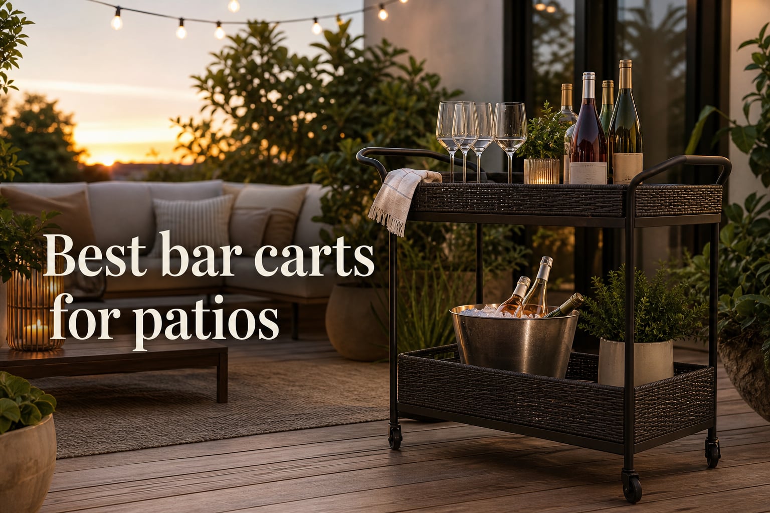 Best bar carts for patios