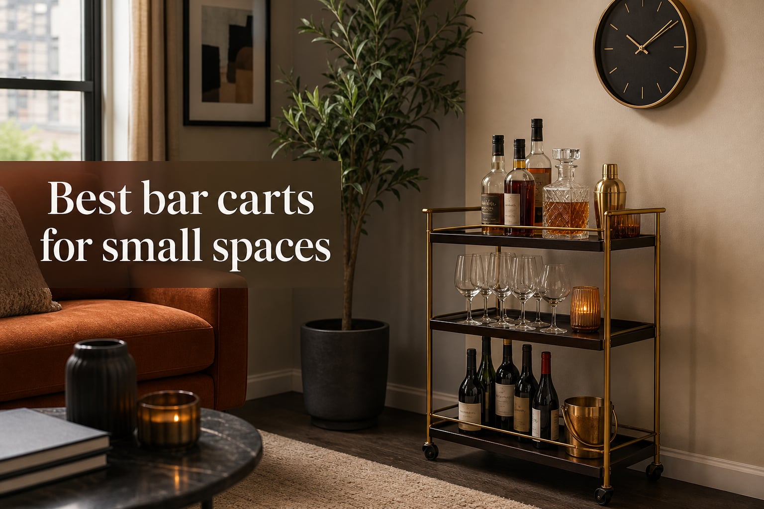 Best bar carts for small spaces