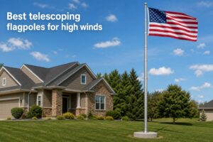 Best telescoping flagpoles for high winds