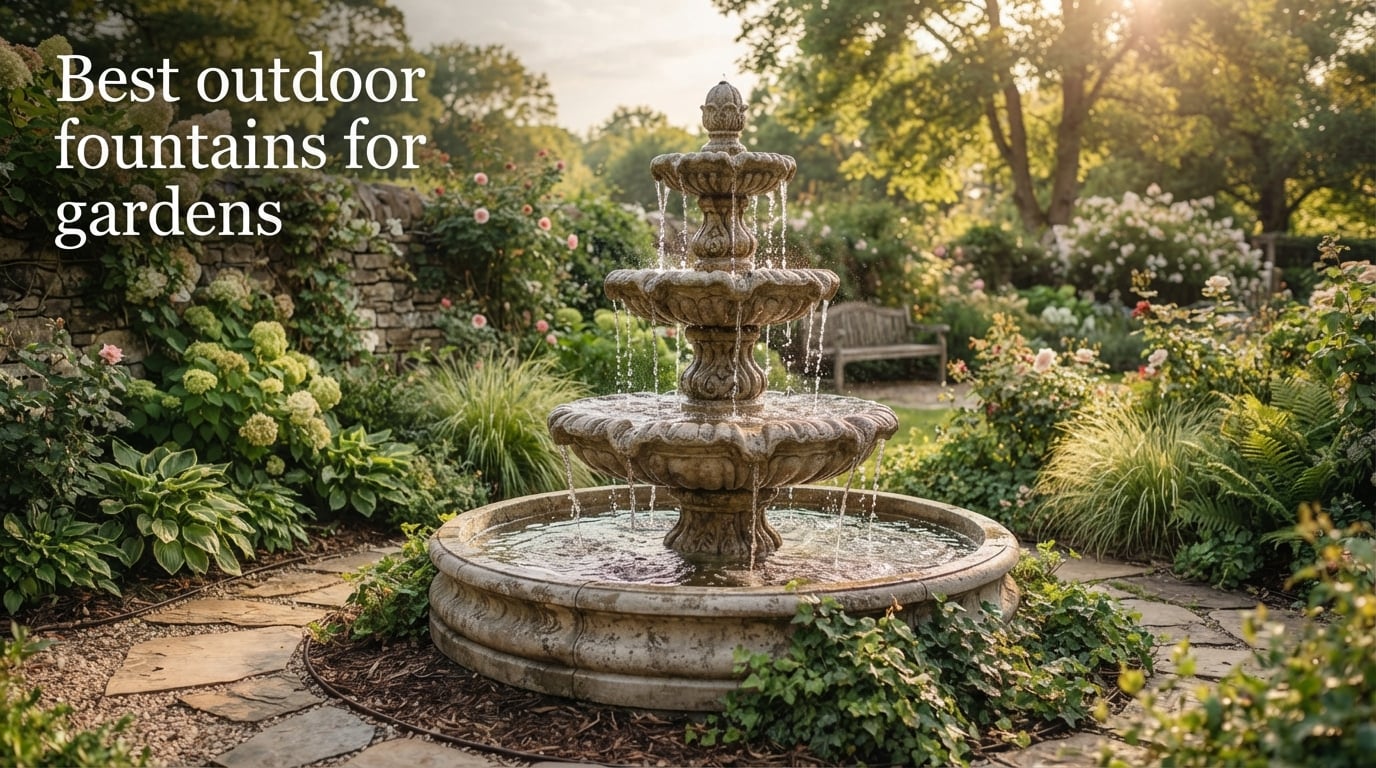 Best outdoor fountains for gardens