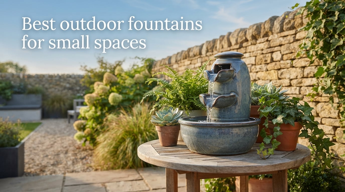 Best outdoor fountains for small spaces